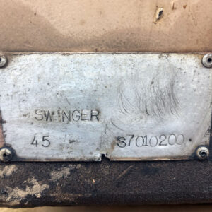 2021 Swinger 45 Pump Hoist